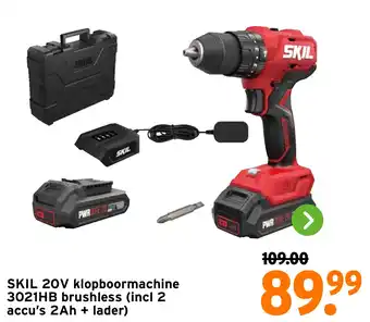 GAMMA SKIL 20V klopboormachine 3021HB brushless aanbieding