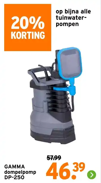 GAMMA GAMMA dompelpomp DP-250 aanbieding