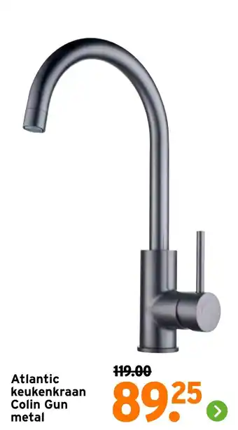 GAMMA Atlantic keukenkraan Colin Gun metal aanbieding