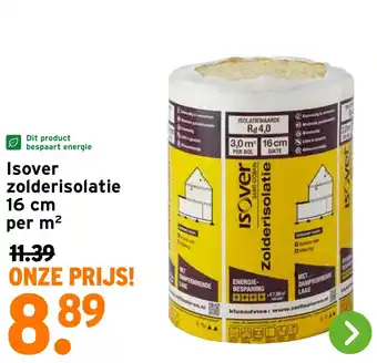 GAMMA Isover zolderisolatie aanbieding