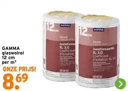 GAMMA GAMMA glaswolrol aanbieding