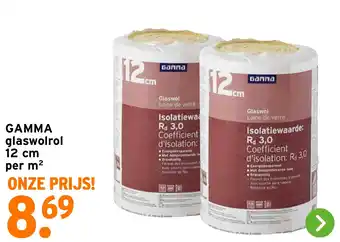 GAMMA GAMMA glaswolrol aanbieding