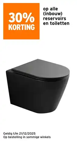 GAMMA Op alle inbouw reservoirs en toiletten aanbieding