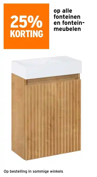 GAMMA Op alle fonteinen en fonteinmeubelen aanbieding