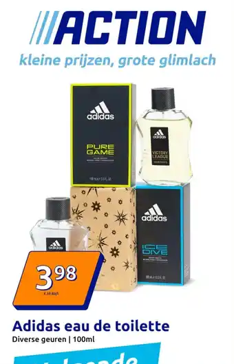 Action Adidas eau de toilette aanbieding