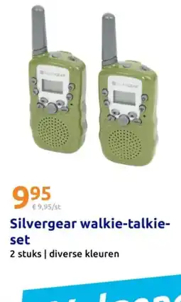Action Silvergear walkie-talkie-set aanbieding