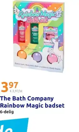 Action The Bath Company Rainbow Magic badset aanbieding