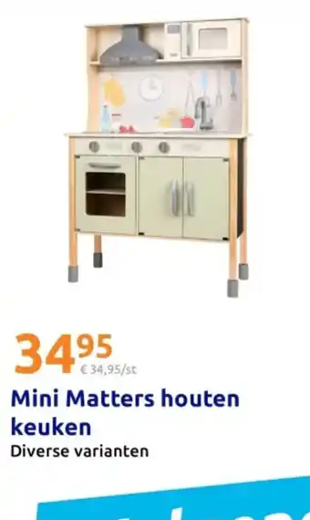 Action Mini Matters houten keuken aanbieding