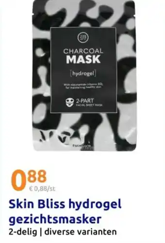Action Skin Bliss hydrogel gezichtsmasker aanbieding