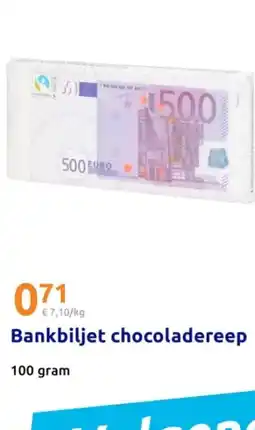Action Bankbiljet chocoladereep aanbieding