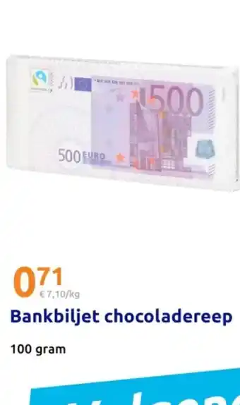 Action Bankbiljet chocoladereep aanbieding