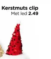 Xenos Kerstmuts clip aanbieding
