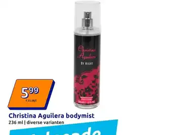 Action Christina Aguilera bodymist aanbieding