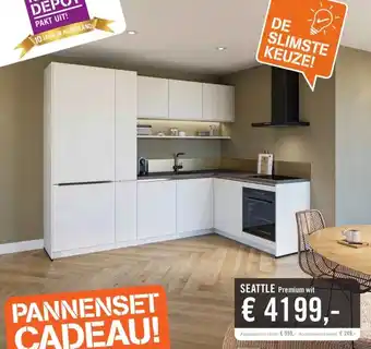 Keukendepot SEATTLE Premium wit aanbieding