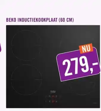 Keukendepot BEKO INDUCTIEKOOKPLAAT aanbieding