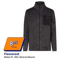 Action Fleecevest aanbieding