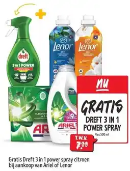 Jumbo Gratis Dreft 3 in 1 power spray citroen aanbieding