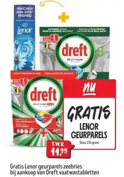 Jumbo Gratis Lenor geurparels zeebries aanbieding