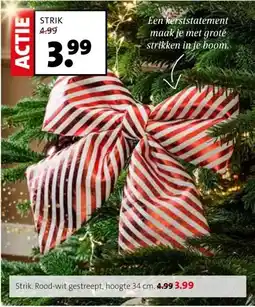 Intratuin Strik. Rood-wit gestreept aanbieding