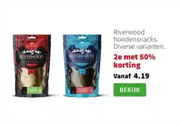 Intratuin Riverwood hondensnacks. Diverse varianten. aanbieding