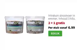 Intratuin Intratuin strooivoer in emmer. Inhoud 3 kilo. aanbieding