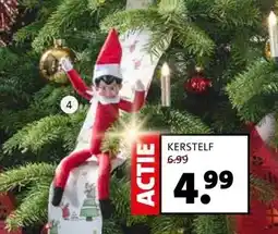 Intratuin Kerstelf. Zittend, rood, aanbieding