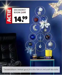 Intratuin Decokerstboom. Metaal, goud, aanbieding