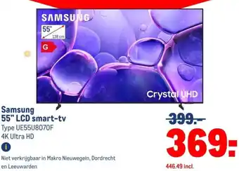 Makro Samsung 55" LCD smart-tv aanbieding