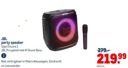 Makro JBL party speaker aanbieding