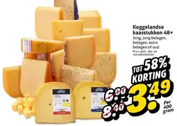 Hoogvliet Koggelandse kaasstukken 48+ aanbieding