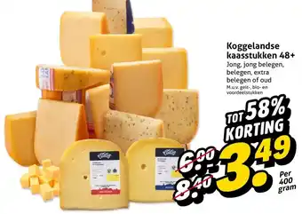 Hoogvliet Koggelandse kaasstukken 48+ aanbieding
