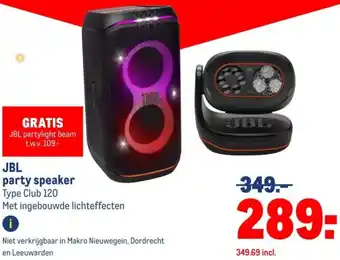 Makro JBL party speaker aanbieding