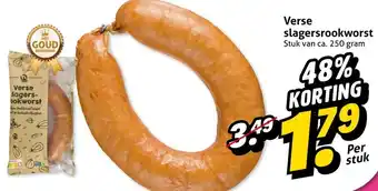 Hoogvliet Verse slagersrookworst aanbieding