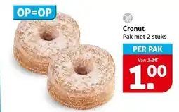 Hoogvliet Cronut Pak met 2 stuks aanbieding