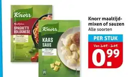 Hoogvliet Knorr maaltijd- mixen of sauzen aanbieding