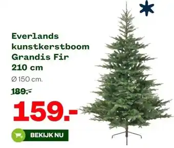 Welkoop Everlands kunstkerstboom Grandis Fir 210 cm aanbieding
