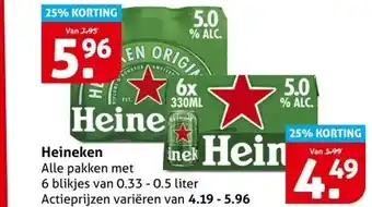 Hoogvliet Heineken aanbieding