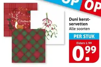 Hoogvliet Duni kerst- servetten aanbieding