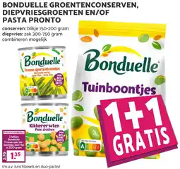 Coop BONDUELLE GROENTENCONSERVEN, DIEPVRIESGROENTEN EN/OF PASTA PRONTO aanbieding