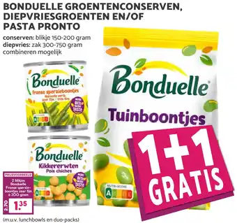 Coop BONDUELLE GROENTENCONSERVEN, DIEPVRIESGROENTEN EN/OF PASTA PRONTO aanbieding