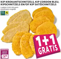 Coop KIP KROKANTSCHNITZELS, KIP CORDON BLEU, KIPSCHNITZELS EN/OF KIP SATÉSCHNITZELS aanbieding