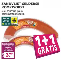 Coop ZANDVLIET GELDERSE KOOKWORST aanbieding