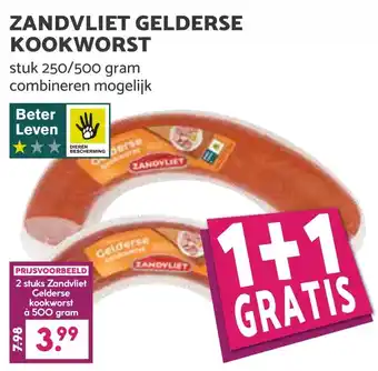 Coop ZANDVLIET GELDERSE KOOKWORST aanbieding