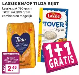 Coop LASSIE EN/OF TILDA RIJST aanbieding