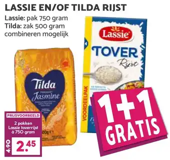 LASSIE EN/OF TILDA RIJST