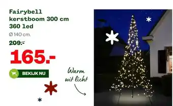 Welkoop Fairybell kerstboom 300 cm 360 led aanbieding