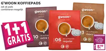 Coop G'WOON KOFFIEPADS aanbieding