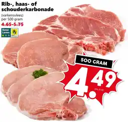 Coop Rib-, haas- of schouderkarbonade aanbieding