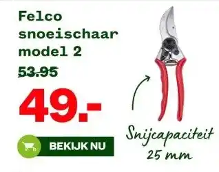 Welkoop Felco snoeischaar model 2 aanbieding