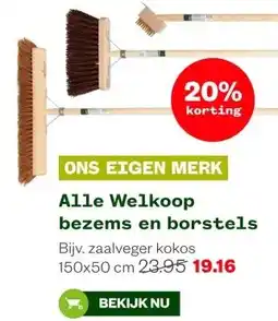 Welkoop Alle Welkoop bezems en borstels aanbieding